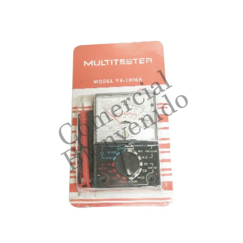 MULTIMETR0 YX- 1000A 10AMP. MULTITESTER SIN PILA