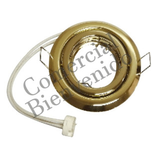 OJO DE BUEY P/DICR 2P DORADO   9,5CM 402