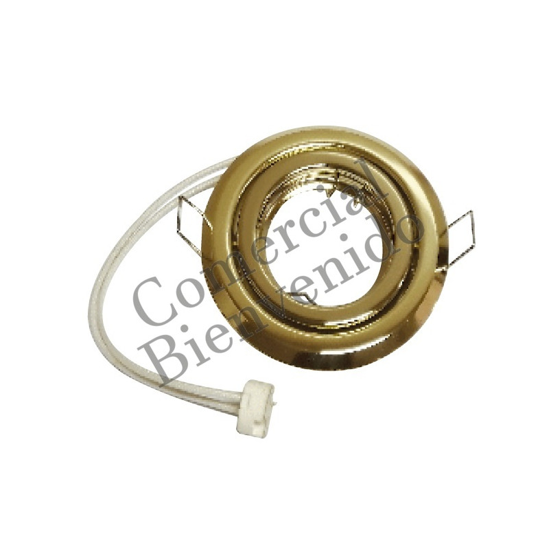 OJO DE BUEY P/DICR 2P DORADO   9,5CM 402