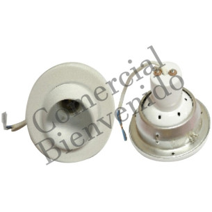 OJO DE BUEY P/DICR.E27 GRANDE BLANCO 12CM REDOND.252