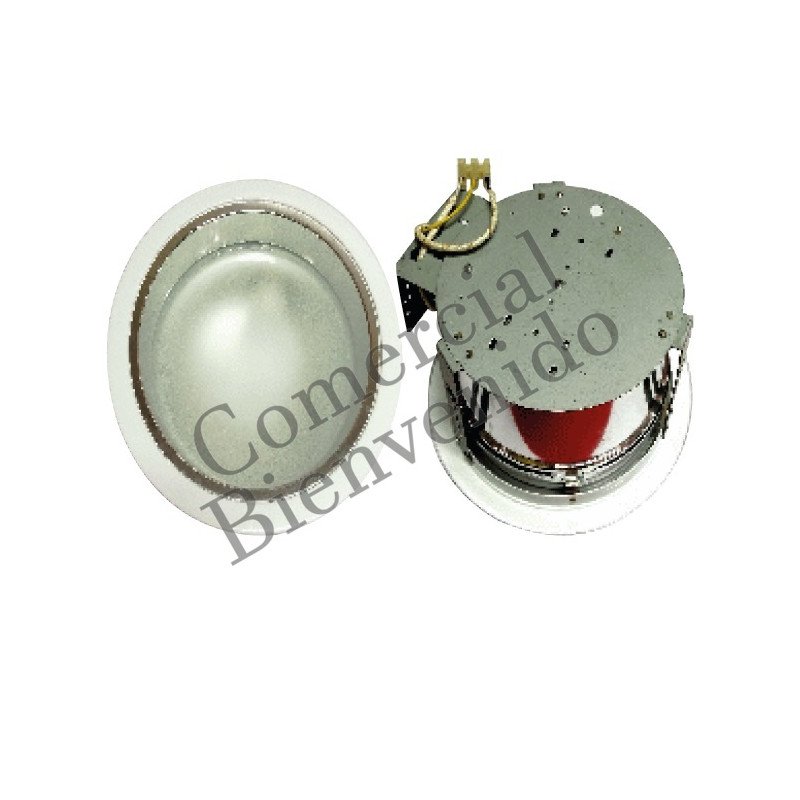 OJO DE BUEY.C/VIDRIO 8" ESMERILADO S/1 FOCO METAL