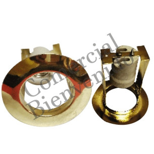 OJO DE BUEY P/BOQUILLA E27  DORADO SIN COPA 11CM  TW