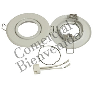OJO DE BUEY P/DICR.2P BLANCO 9.2 CM MR16 3 1/2 PULG