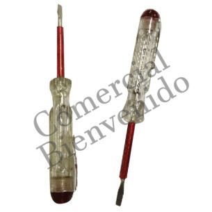 DESARMADOR PLANO FINO  MEDIANO TRANSPARENTE FHT-808