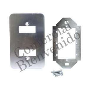 PLACAS METAL.C/RIEL 2/S PLATA [A-2] REFORZ TAC/VETO