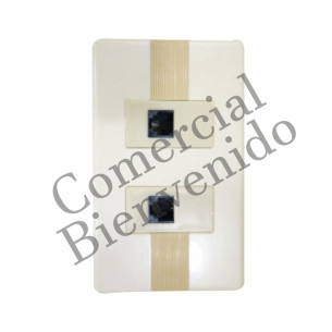 PLACAS BAKELITA TELEFONO P/EMPOTRAR 2/S E042