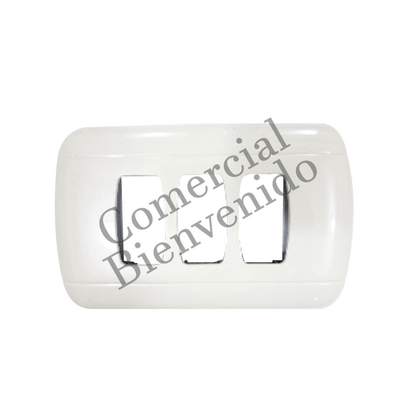 PLACAS BAKELITA T/TICINO 3/S CJ203 IVORY(DOMINO AVAN