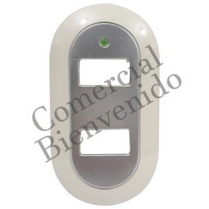 PLACAS BAKELITA T/TICINO PLATA 2/S FP202 SILVER