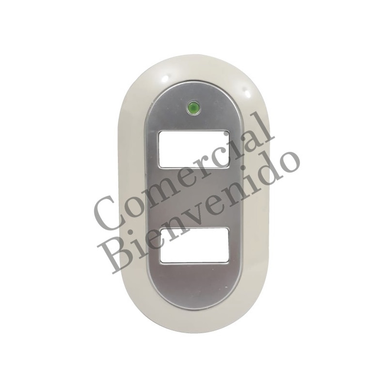 PLACAS BAKELITA T/TICINO PLATA 2/S FP202 SILVER