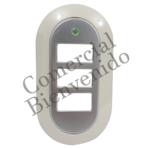 PLACAS BAKELITA T/TICINO PLATA 3/S FP203 SILVER