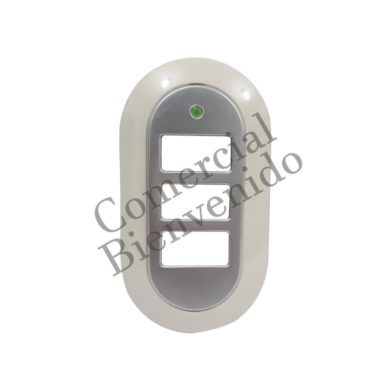 PLACAS BAKELITA T/TICINO PLATA 3/S FP203 SILVER