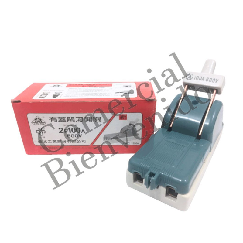 SWITCH NORMAL. 2X100AMP.LOZA NEC BRONCE (TW)