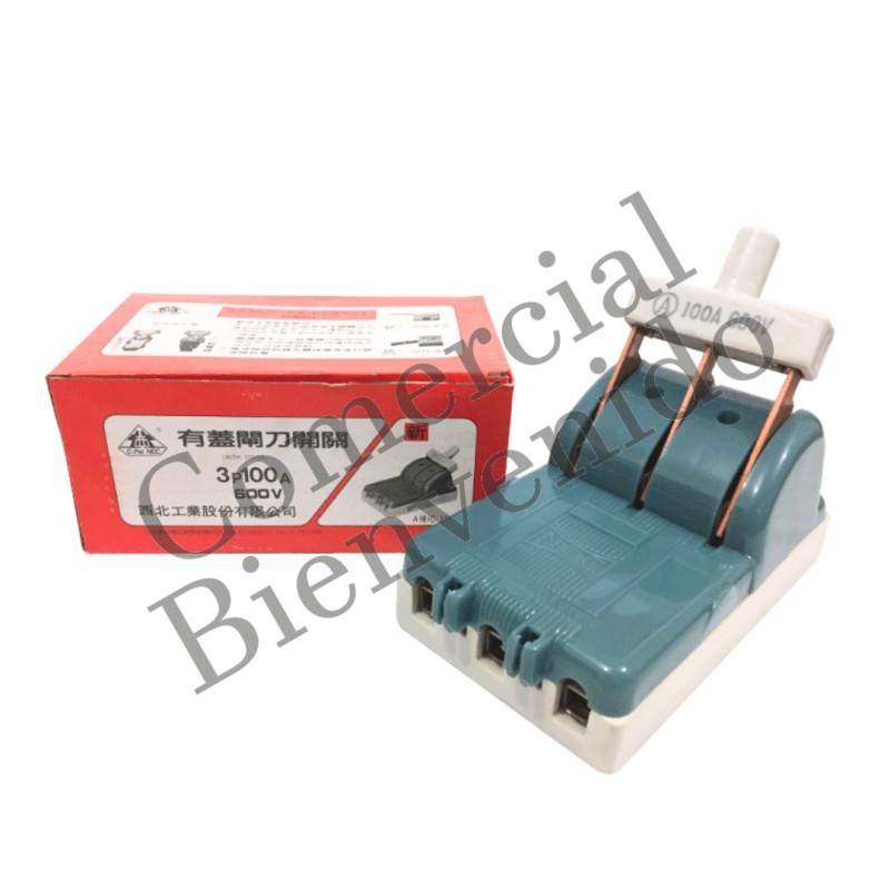 SWITCH NORMAL. 3X100AMP.LOZA NEC BRONCE (TW)