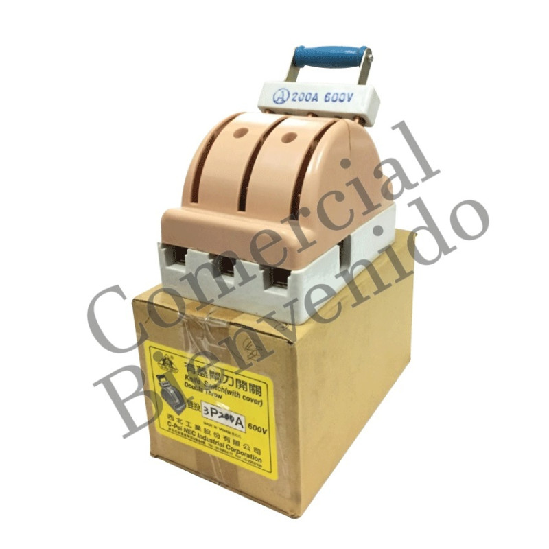 SWITCH REVERSI.3X200AMP.LOZA NEC BRONCE (TW)