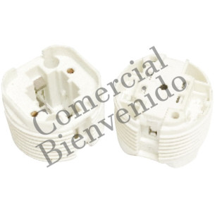 SOPORTE PARA FOCO AHORRADOR DULUX (PLC) G24D-1  T2
