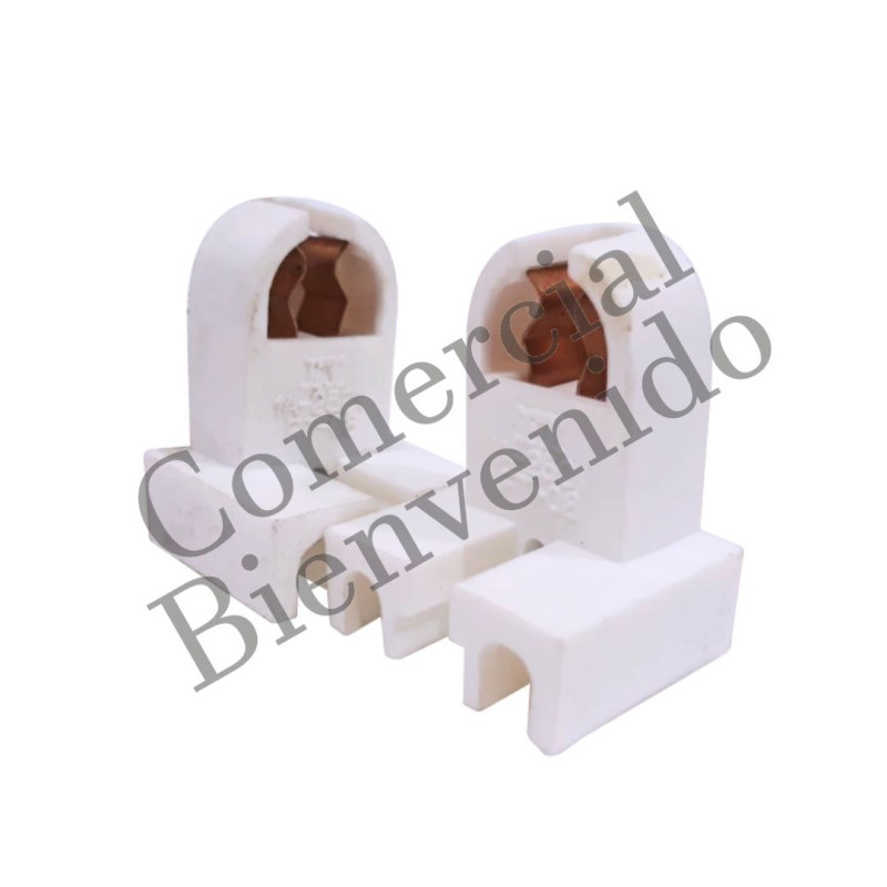 SOPORTE P/TUBO DE 4W-6W-8W(PARES)S/PORTA ARRANQUE T5