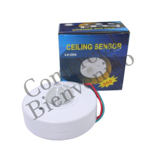 SENSOR DE MOVIMIENTO 120V LX-28A  BLANCO 360 GRADOS