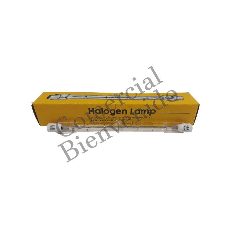 TUBO HALOGEN0S .300W/220V. 118MM.