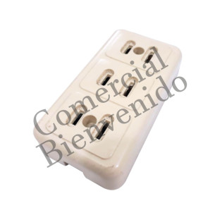 TOMACORRIENTE BAK  3/S.T/TICINO U09-3  C/TORNILLO