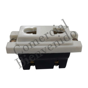 TAC0 TOMACORRIENTE T-208W T/VETO REDONDO PLANO