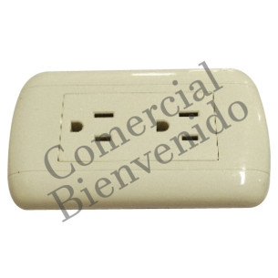 TOMACORRIENTE.P-EMP. C/PLACA POLARZ 2/S CJ1203 DOMIN