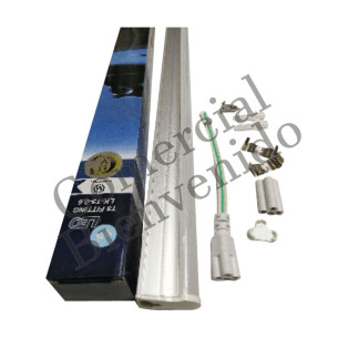 LED LAMPAR.BASE  ROJO 9W T5 85/265V 60CM EURO MATT