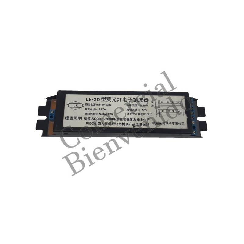 TRANSFORMADOR ELECTRON.2X36 LK 2D 0.5A 110V 60HZ