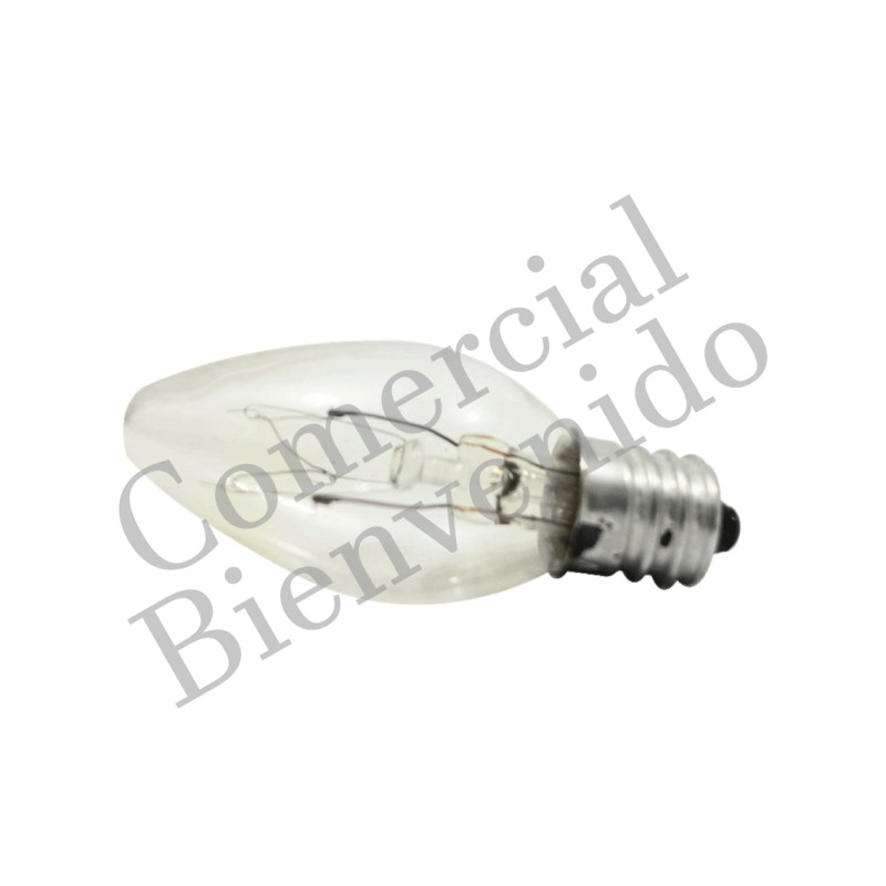 FOCO CANDELABRO E-12  7W 110V CLARO 593 TW