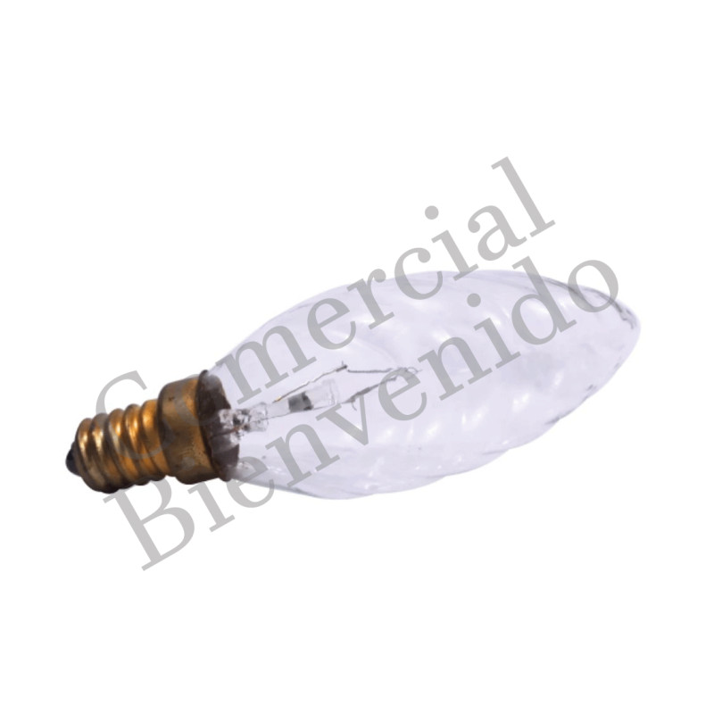FOCO VELA TALLADO C35 E-14 20W 110V CLARO TW