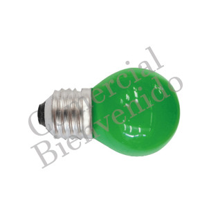 FOCO BOLA NORMAL E-27 T-508 (15W) VERDE