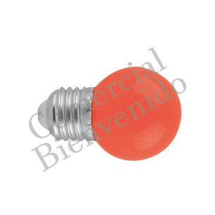 FOCO BOLA NORMAL E-27 T-508 (15W) ANARANJADO