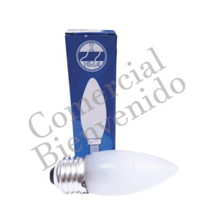 FOCO VELA E-27 C32 ESMERILADO 20W-120V.   925