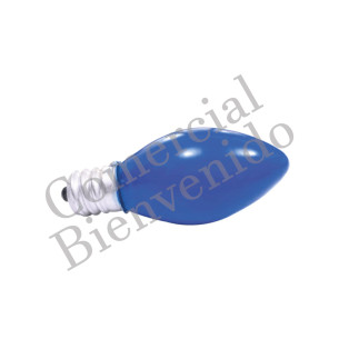 FOCO CANDELABRO E-12  7W 110V AZUL 593 TW
