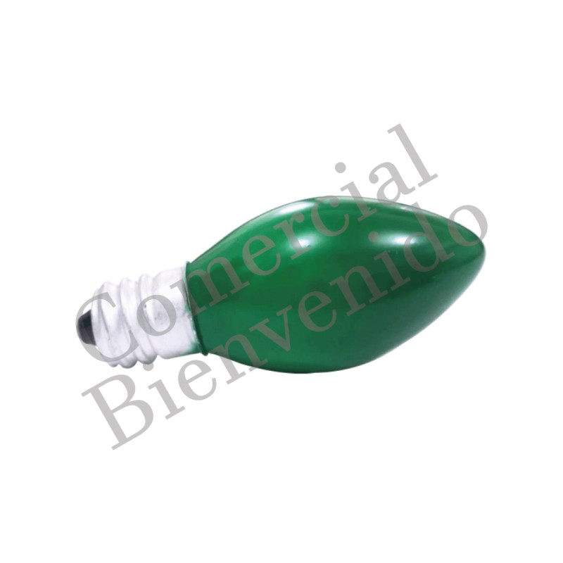 FOCO CANDELABRO E-12 VERDE 7W 593 TW