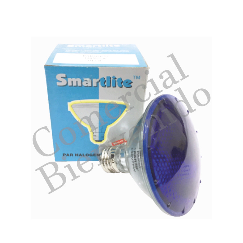 FOCO REFLECT. 75W AZUL E27 110V PAR30 HALOGENO