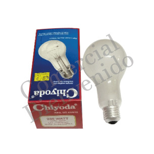 FOCO NORMAL E27 200W-110V.ESMERILADO PS75 CHIYODA