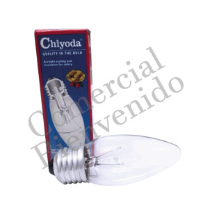 FOCO VELA E27 C35 CLARO 20W 220V CHIYODA