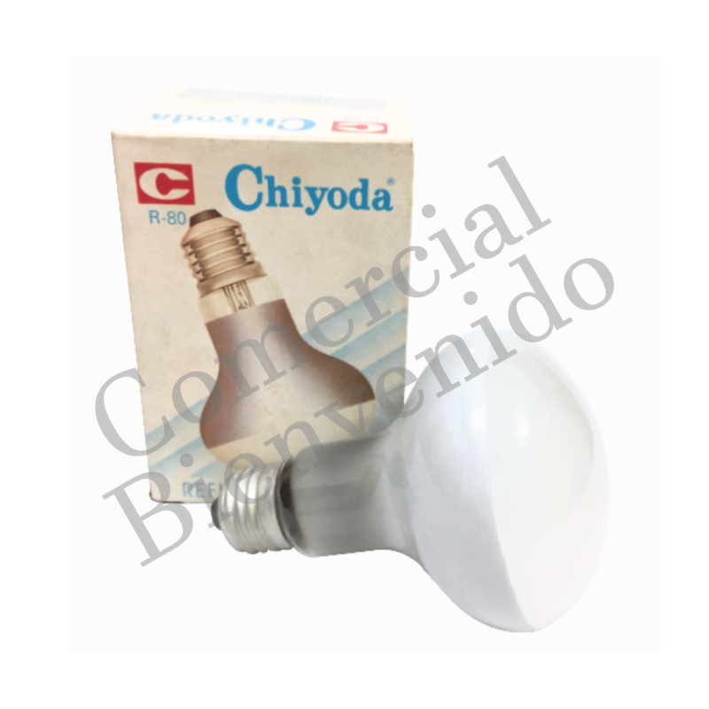 FOCO REFLECTOR E27 100W-220V BLANCO R80 CHIYODA REM