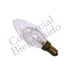 FOCO VELA TALLADO.E-12 20W.220V.CLARO  C35