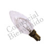 FOCO VELA TALLADO.E-14 20W.220V.CLARO  C35