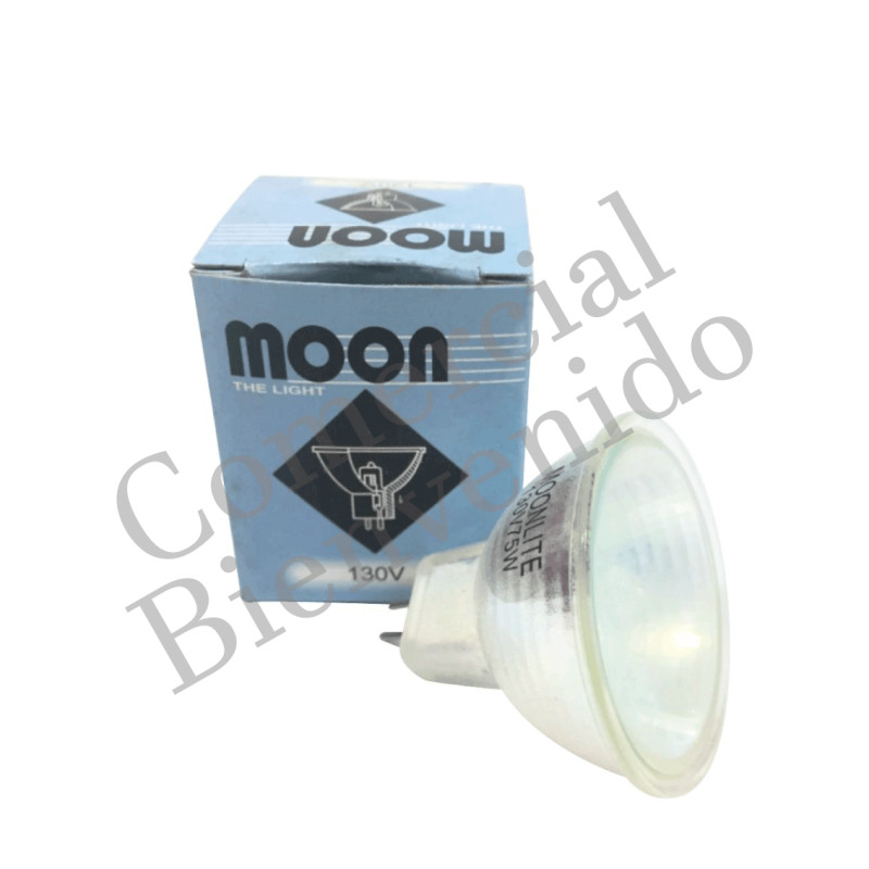 FOCO DICROICO.75W-130V (2PTO) C/TAPA BLANCO JCDR