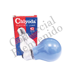 FOCO PINTADO E-27 6OW-220V.AZUL          A-19