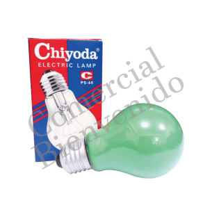 FOCO PINTADO E-27 6OW-220V.VERDE         A-19