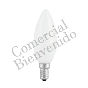 FOCO VELA E14 C35 ESMERILADO 20W 110V - 220V CHIYODA