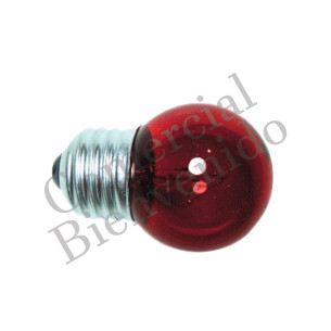 FOCO BOLA NORMAL E27 T-508 15W 220V ROJO TRANS