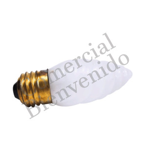 FOCO VELA TALLADO C35 E-27 20W 110V ESMERILADO TW