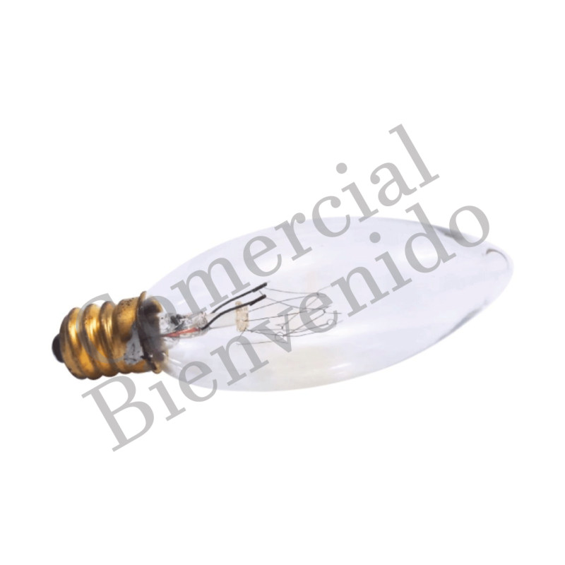 FOCO VELA E12 C26 CLARO (15W) 220V MEDIANO