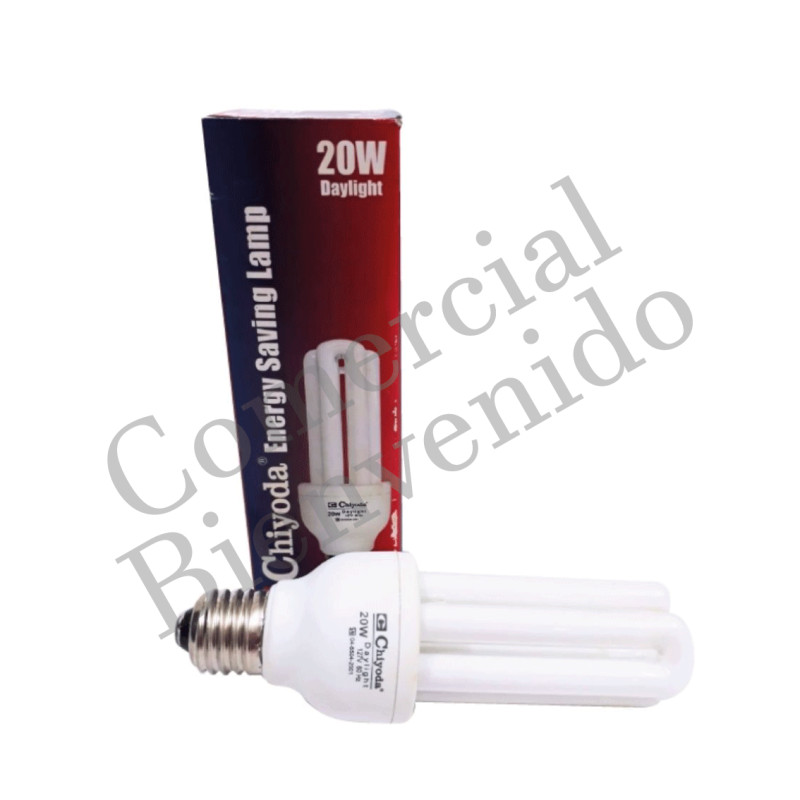 FOCO.AHORRADOR 20W-110V 3U CHIYODA BLANCO