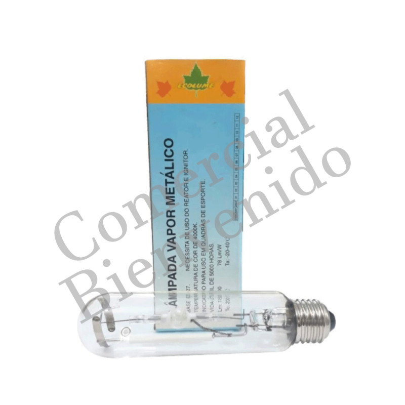 FOCO METAL HALIDE. 70W E-27 BLANC TUBULAR (ECOLUME