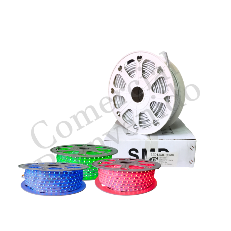 LED MANGUERA FINO SMD  5050 RGB 60C T/CINTA 120V CBV
